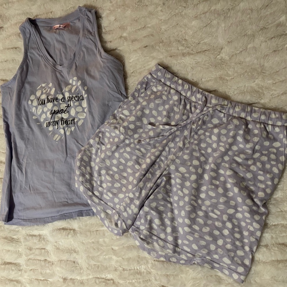 Purple Tank Top and Shorts Set